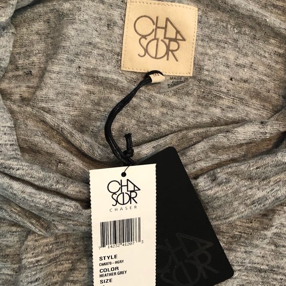 Chaser Linen Jersey Cross Cross Back Top M - Picture 4 of 6